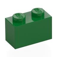 Brick 1 x 2 em Verde