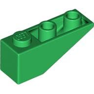 Brick Sloped Inverted 34° 3 x 1 without Internal Stopper em Verde