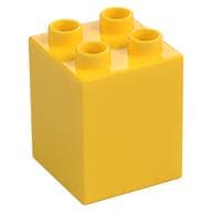 Duplo Brick 2 x 2 x 2 em Amarelo