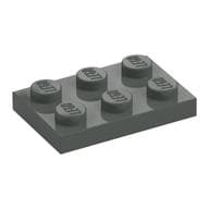 Plate 2 x 3 em Cinza escuro