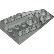 Brick Wedged, Sloped Inverted 6 x 4 with 2 Stud Connections em Cinza claro