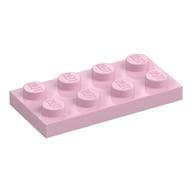 Plate 2 x 4 em Rosa