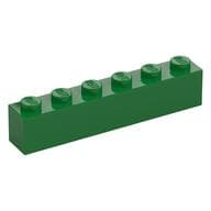 Brick 1 x 6 em Verde