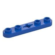 Technic Plate 1 x 5 with Smooth Ends, 4 Studs and Centre Axle Hole em Azul
