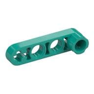 Technic Beam 1 x 4 Thin with Stud Connector em Turquesa escuro