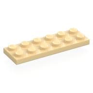 Plate 2 x 6 em Bege