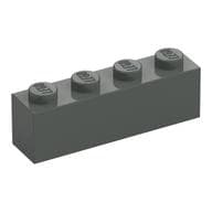 Brick 1 x 4 em Cinza escuro