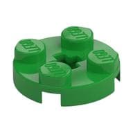 Plate Round 2 x 2 with Axle Hole Type 1 (+ Opening) em Verde vivo