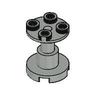 Support Round 2 x 2 x 2 Stand with Reach-Through Center Hole em Cinza claro