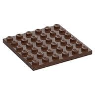 Plate 6 x 6 em Marrom