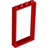 Door Frame 1 x 4 x 6 Type 1 em Vermelho
