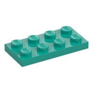 Plate 2 x 4 em Turquesa escuro