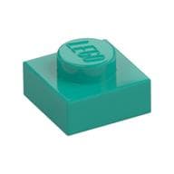 Plate 1 x 1 em Turquesa escuro