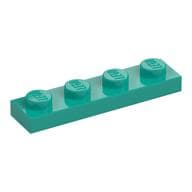 Plate 1 x 4 em Turquesa escuro