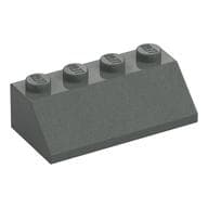 Brick Sloped 45° 2 x 4 em Cinza escuro
