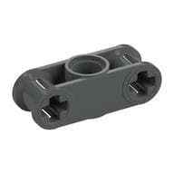 Technic Axle and Pin Connector Perpendicular 3L with Centre Pin Hole em Cinza escuro