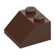 Brick Sloped 45° 2 x 2 em Marrom