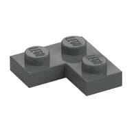 Plate 2 x 2 Corner em Cinza escuro
