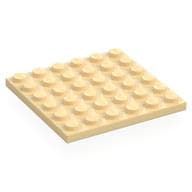 Plate 6 x 6 em Bege