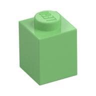 Brick 1 x 1 em Verde médio