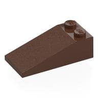 Brick Sloped 18° 4 x 2 em Marrom