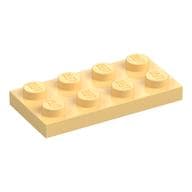 Plate 2 x 4 em Amarelo claro