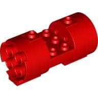 Cylinder 3 x 6 x 2 2/3 Horizontal Hollow Studs em Vermelho