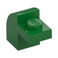 Brick Curved 1 x 2 x 1 1/3 with Curved Top em Verde