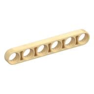 Technic Beam 1 x 6 Thin em Bege