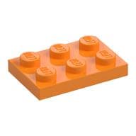 Plate 2 x 3 em Laranja médio