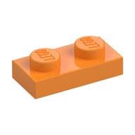 Plate 1 x 2 em Laranja médio