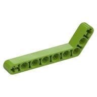 Technic Beam 1 x 9 Bent (7 - 3) Thick em Verde-limão