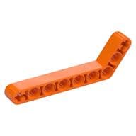 Technic Beam 1 x 9 Bent (7 - 3) Thick em Laranja