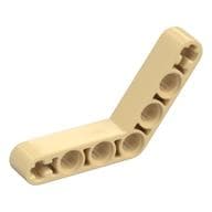 Technic Beam 1 x 7 Bent (4 - 4) Thick em Bege
