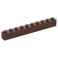 Brick 1 x 10 em Marrom