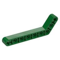 Technic Beam 1 x 9 Bent (7 - 3) Thick em Verde