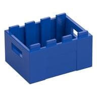 Box / Crate with Handholds 3 x 4 x 1 2/3 em Azul