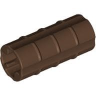 Technic Axle Connector Ridged [with x Hole x Orientation] em Marrom