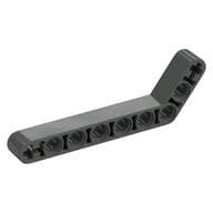 Technic Beam 1 x 9 Bent (7 - 3) Thick em Cinza escuro