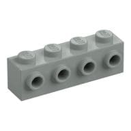 Brick Special 1 x 4 with 4 Studs on One Side em Cinza claro