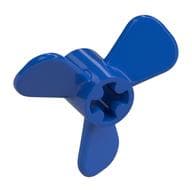 Propeller 3 Blade 3 Diameter with Axle Cross em Azul