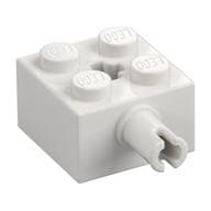 Brick Special 2 x 2 with Pin and Axle Hole em Branco