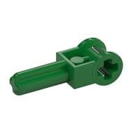Technic Axle 1.5 with Perpendicular Axle Connector (Technic Pole Reverser Handle) em Verde
