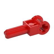 Technic Axle 1.5 with Perpendicular Axle Connector (Technic Pole Reverser Handle) em Vermelho