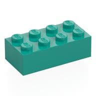 Brick 2 x 4 em Turquesa escuro