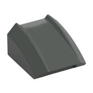 Brick Curved 2 x 2 with Lip, No Studs em Cinza escuro