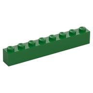 Brick 1 x 8 em Verde
