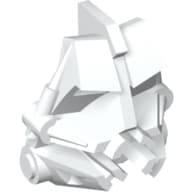 Large Figure Head Connector Block 3 x 4 x 1 2/3 em Branco