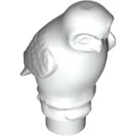 Animal, Bird, Owl Large, Rounded Features em Branco