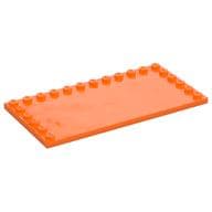 Plate Special 6 x 12 with Studs on 3 Edges em Laranja